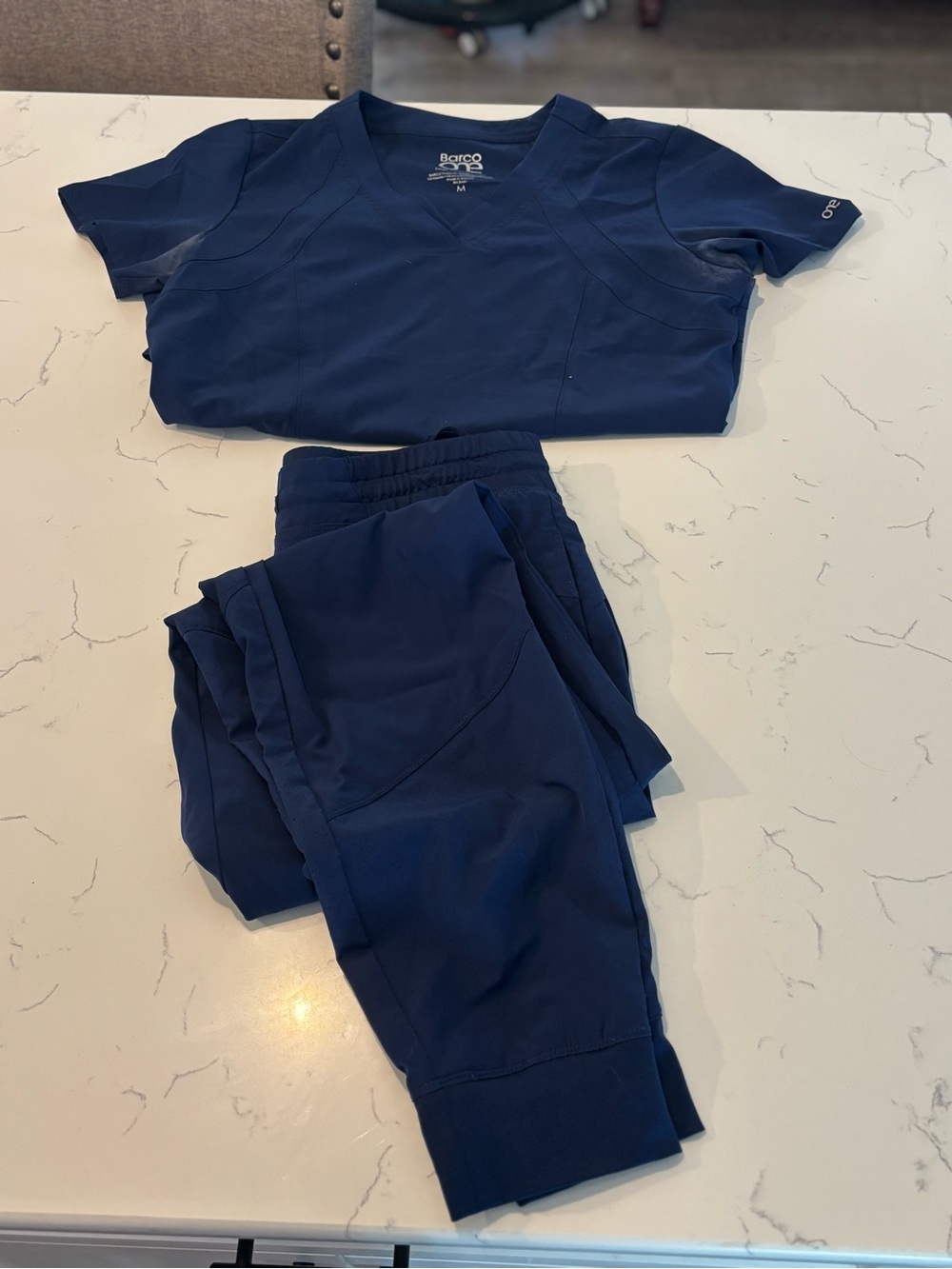 Barco Uniforms Kids Navy Jogger Pants and Top Set